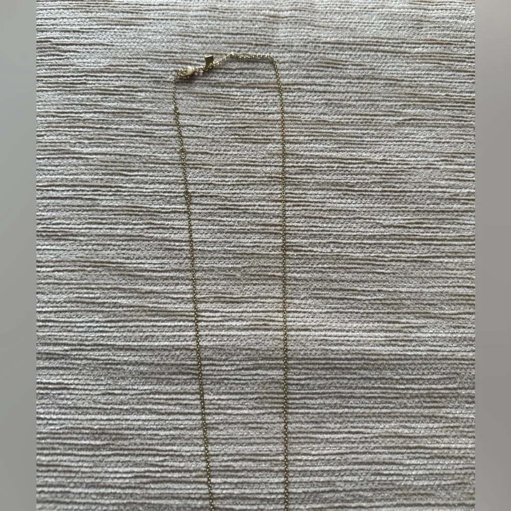 Long Geometric Pendant Necklace Gold And Silver - Picture 3 of 4